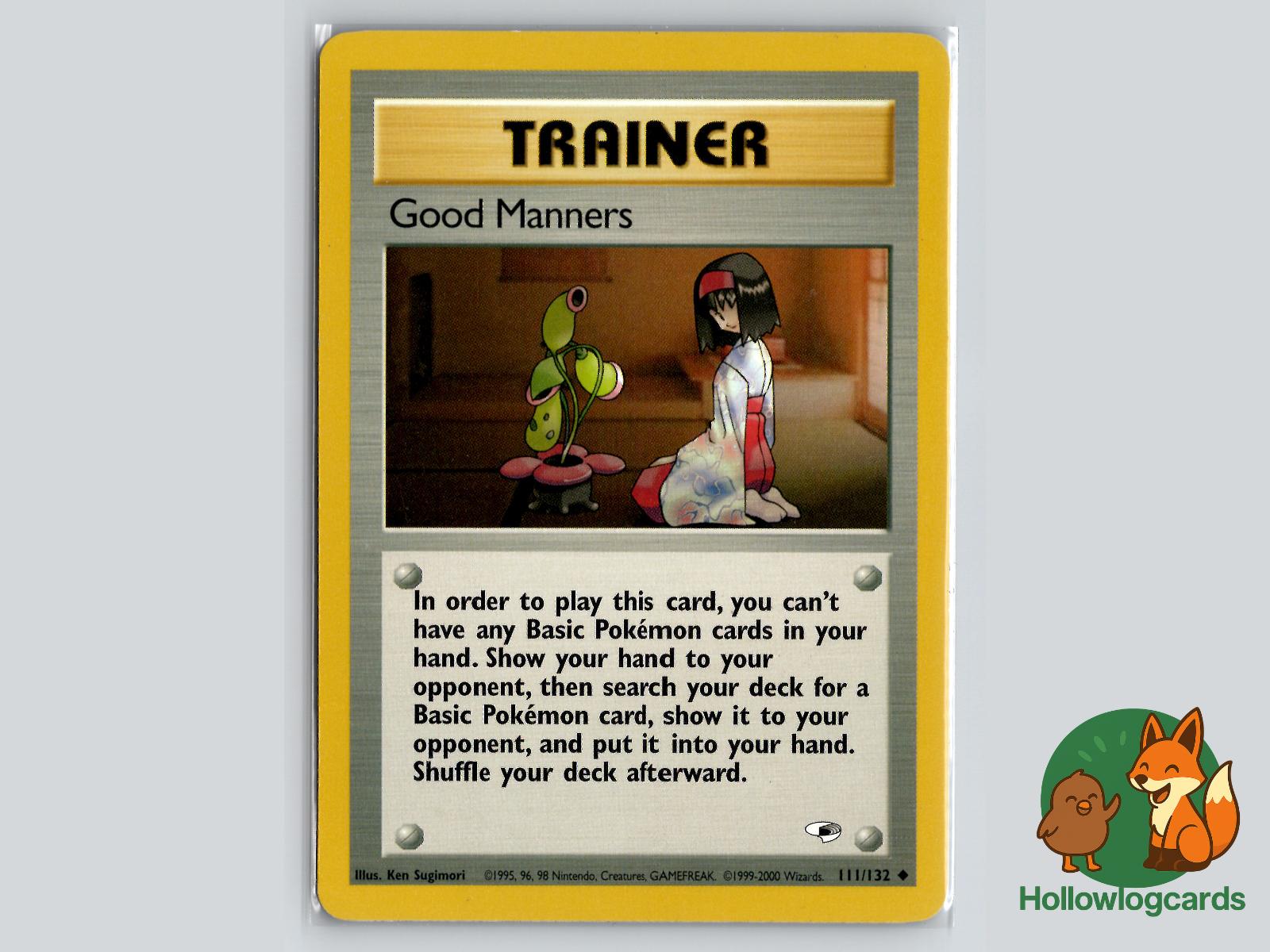 Good Manners (111/132) - Gym Heroes Pokémon Card