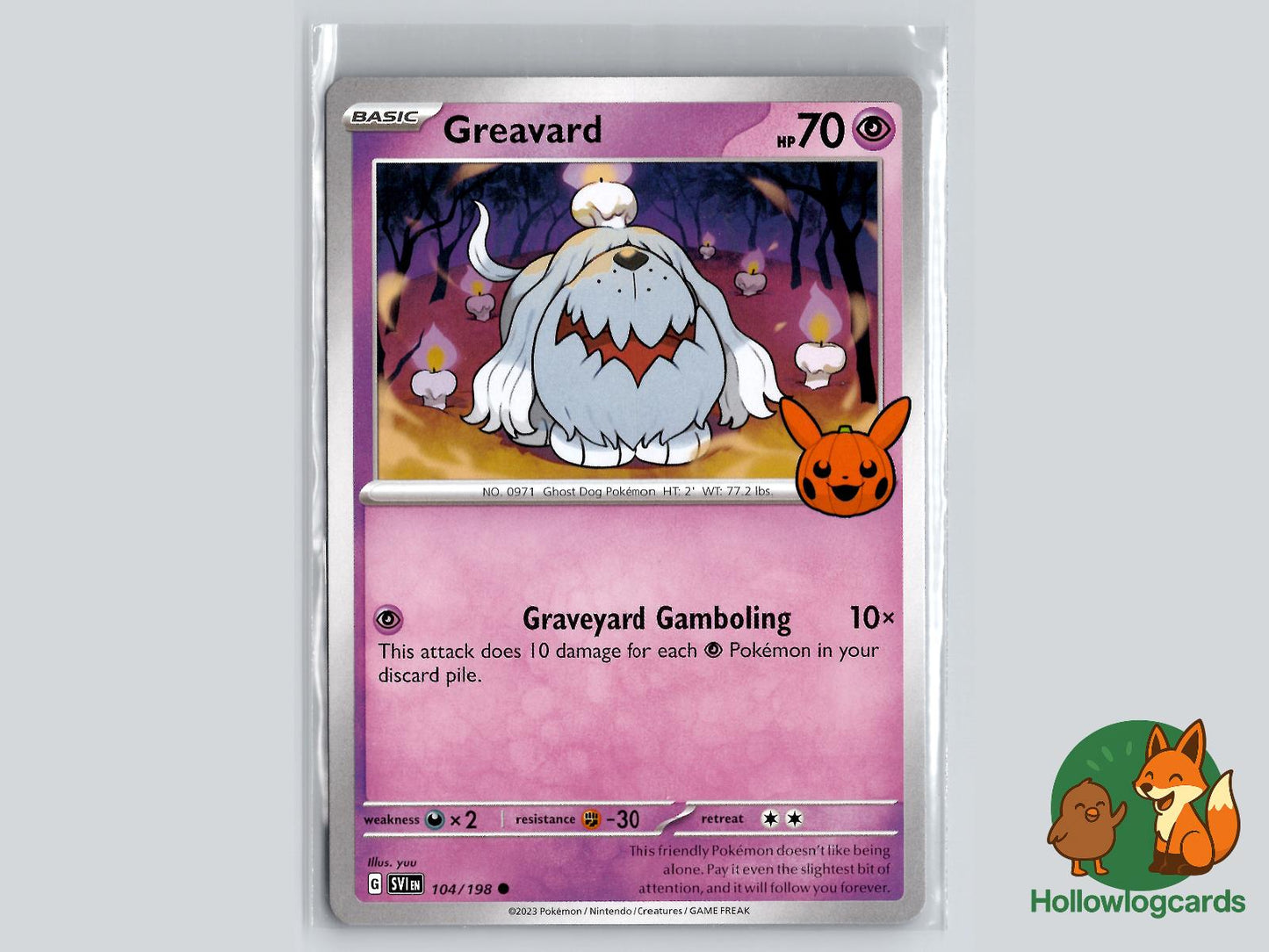 Greavard (104/198) Pokémon Card