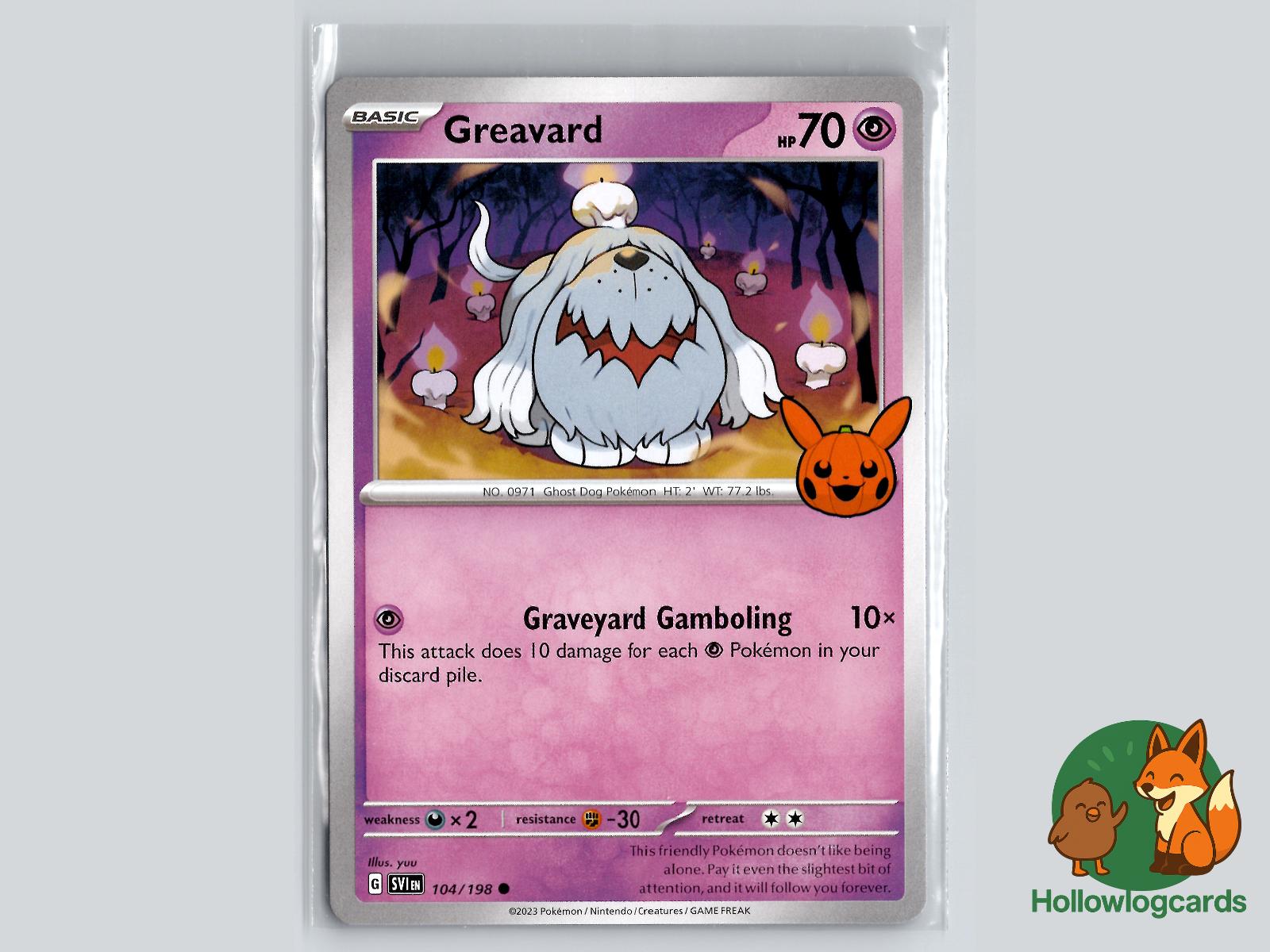 Greavard (104/198) Pokémon Card