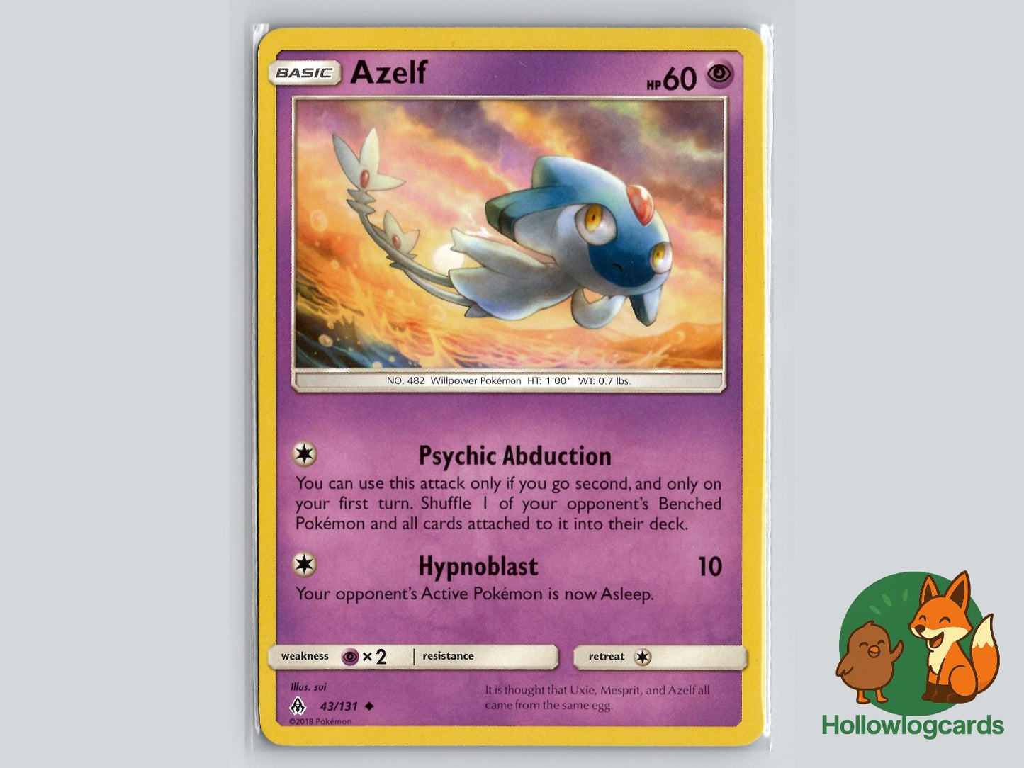 Azelf (43/131) - Forbidden Light Pokémon Card
