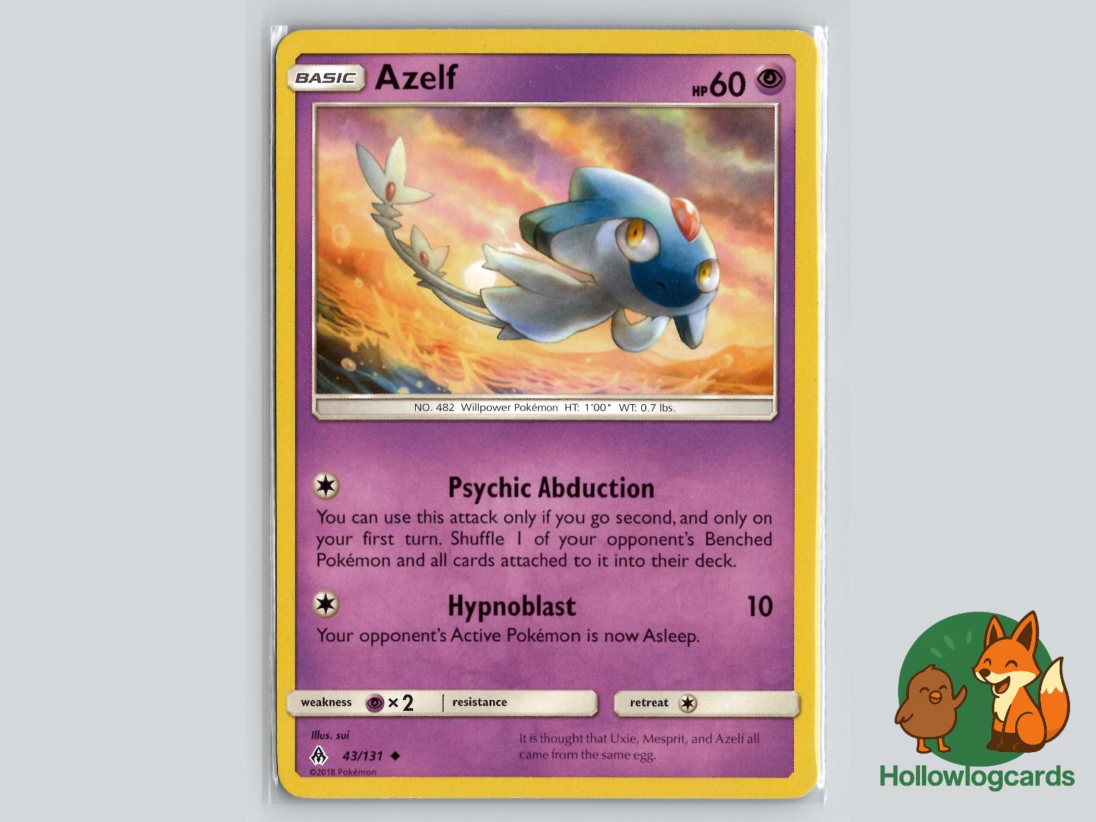 Azelf (43/131) - Forbidden Light Pokémon Card