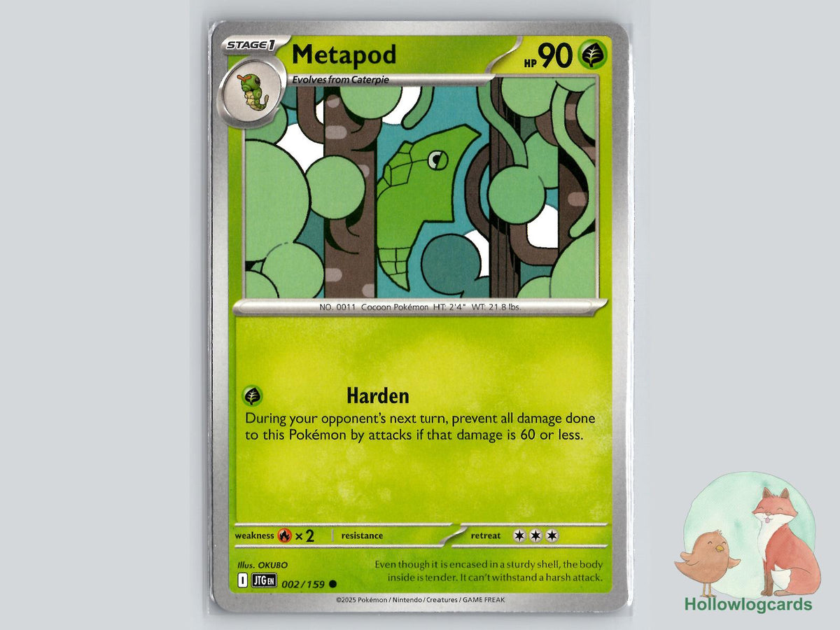 Metapod (002/159) - Journey Together Pokémon Card
