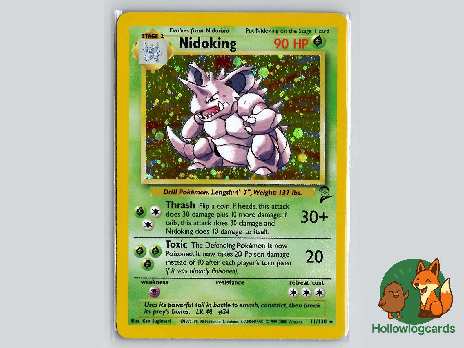 Nidoking (11/130) - Base Set 2 Pokémon Card
