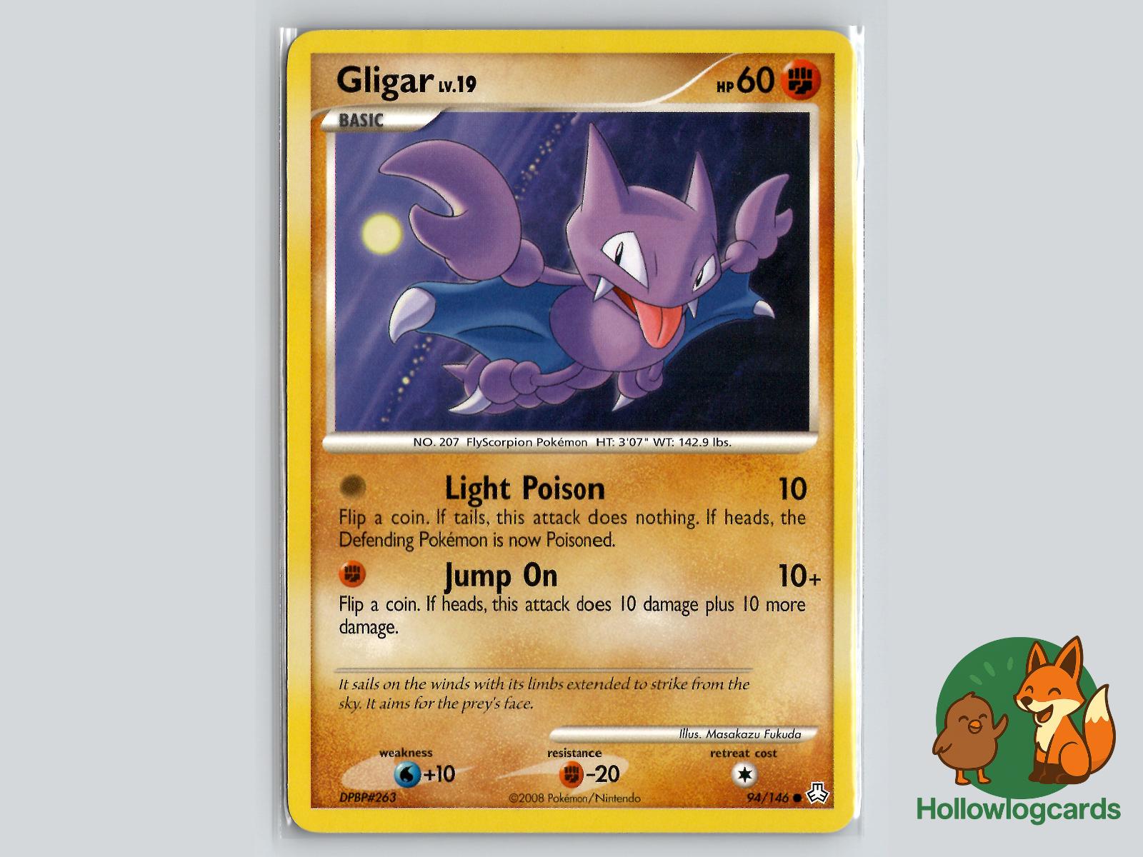 Gligar (94/146) - Legends Awakened Pokémon Card