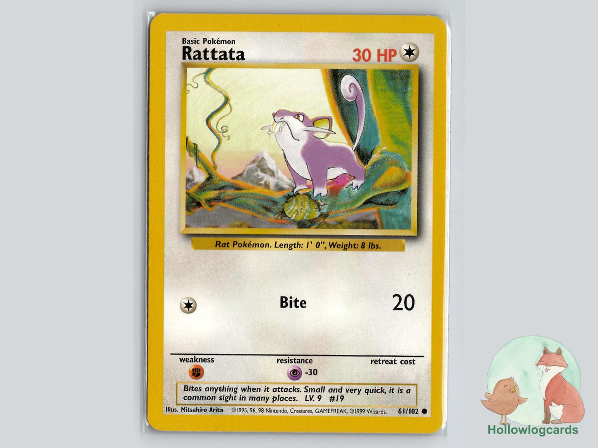 Rattata (61/102) - Base Pokémon Card