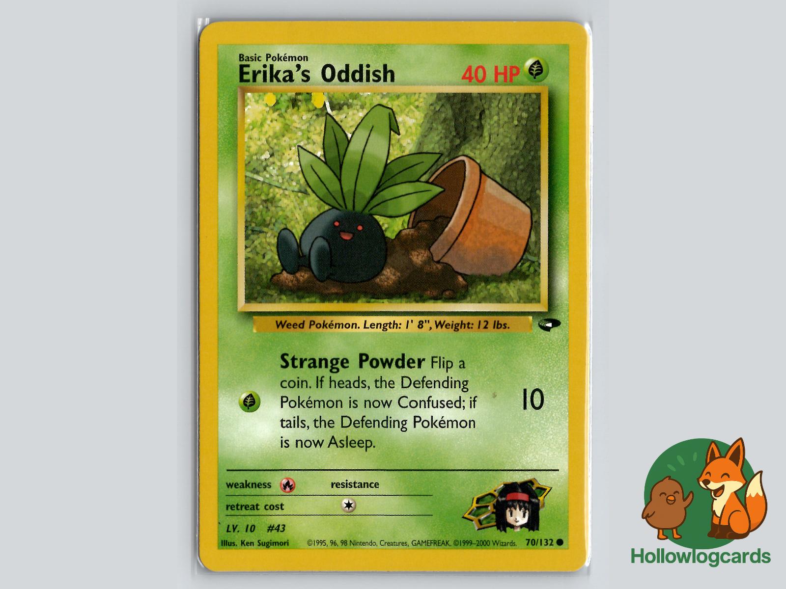 Erika's Oddish (70/132) - Gym Challenge Pokémon Card