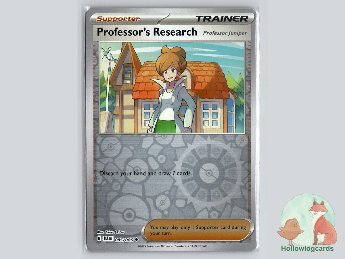 Professor's Research (085/086) - Black Bolt Pokémon Card