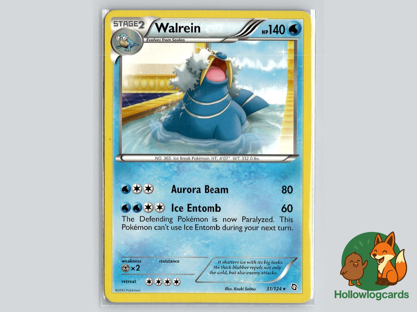 Walrein (31/124) - Dragons Exalted Pokémon Card
