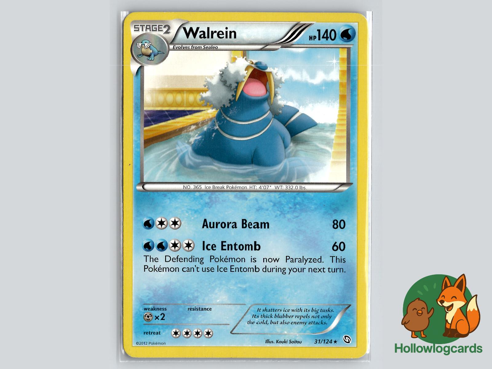 Walrein (31/124) - Dragons Exalted Pokémon Card
