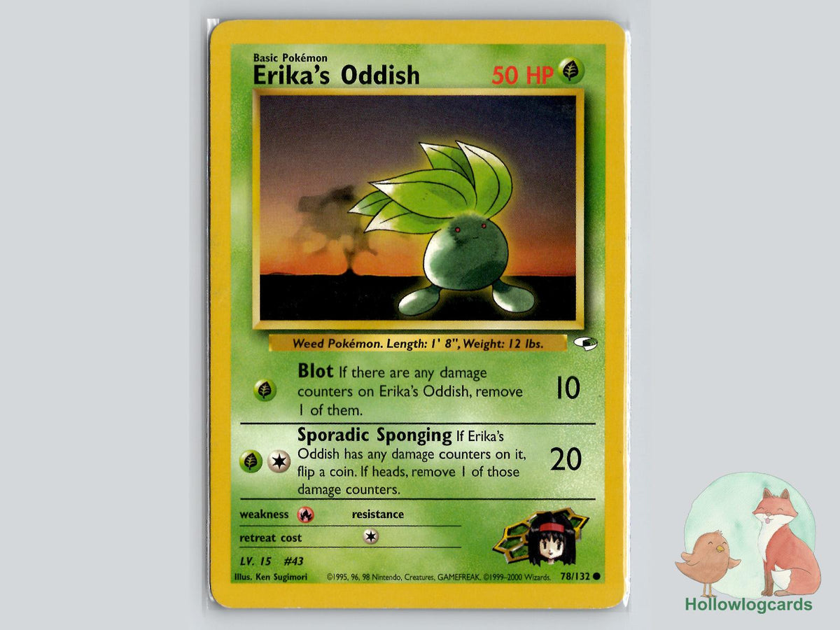Erika's Oddish (78/132) - Gym Heroes Pokémon Card