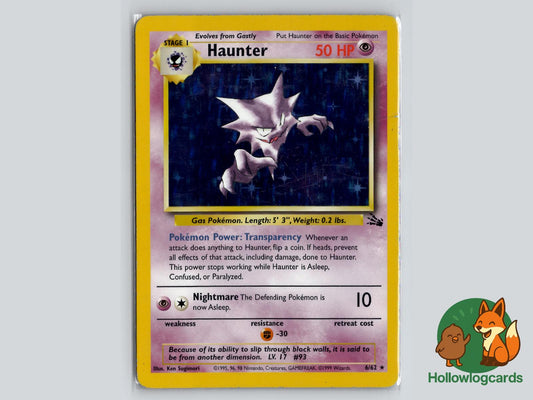 Haunter (6/62) - Fossil Pokémon Card