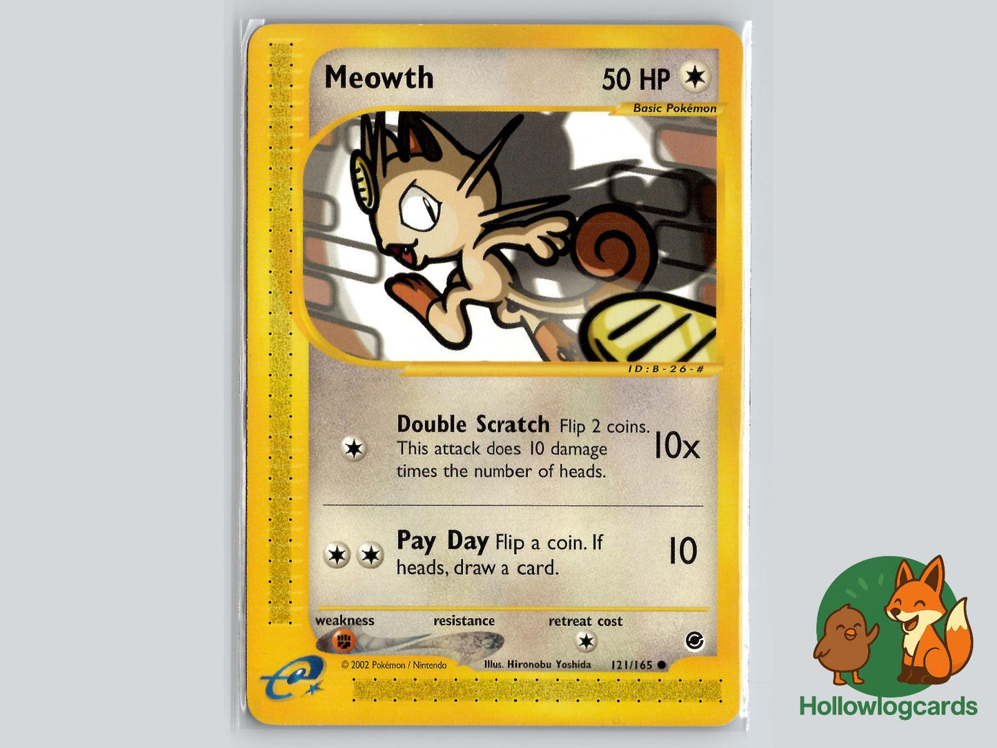 Meowth (121/165) - Expedition Base Set Pokémon Card