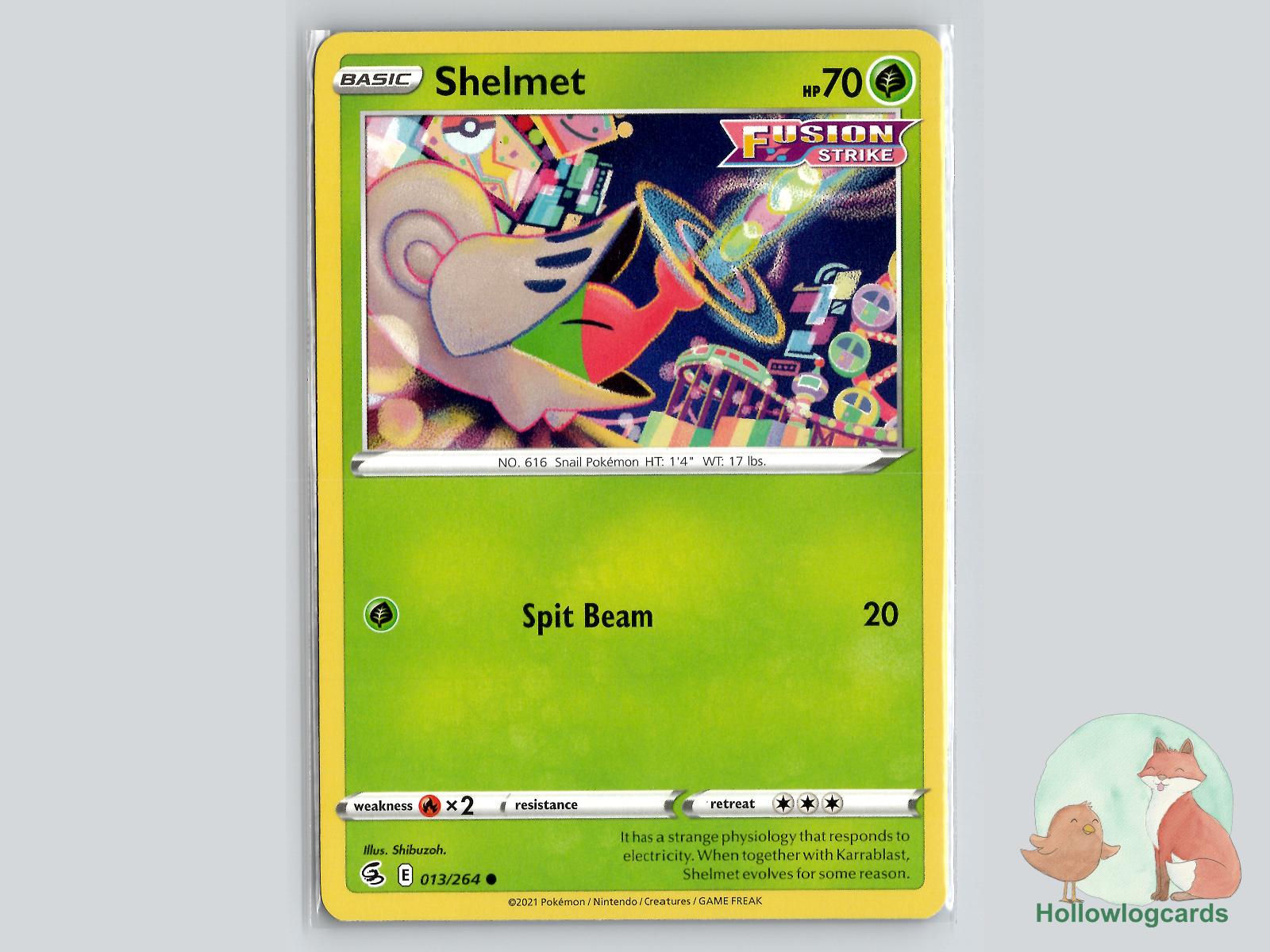 Shelmet (013/264) - Fusion Strike Pokémon Card