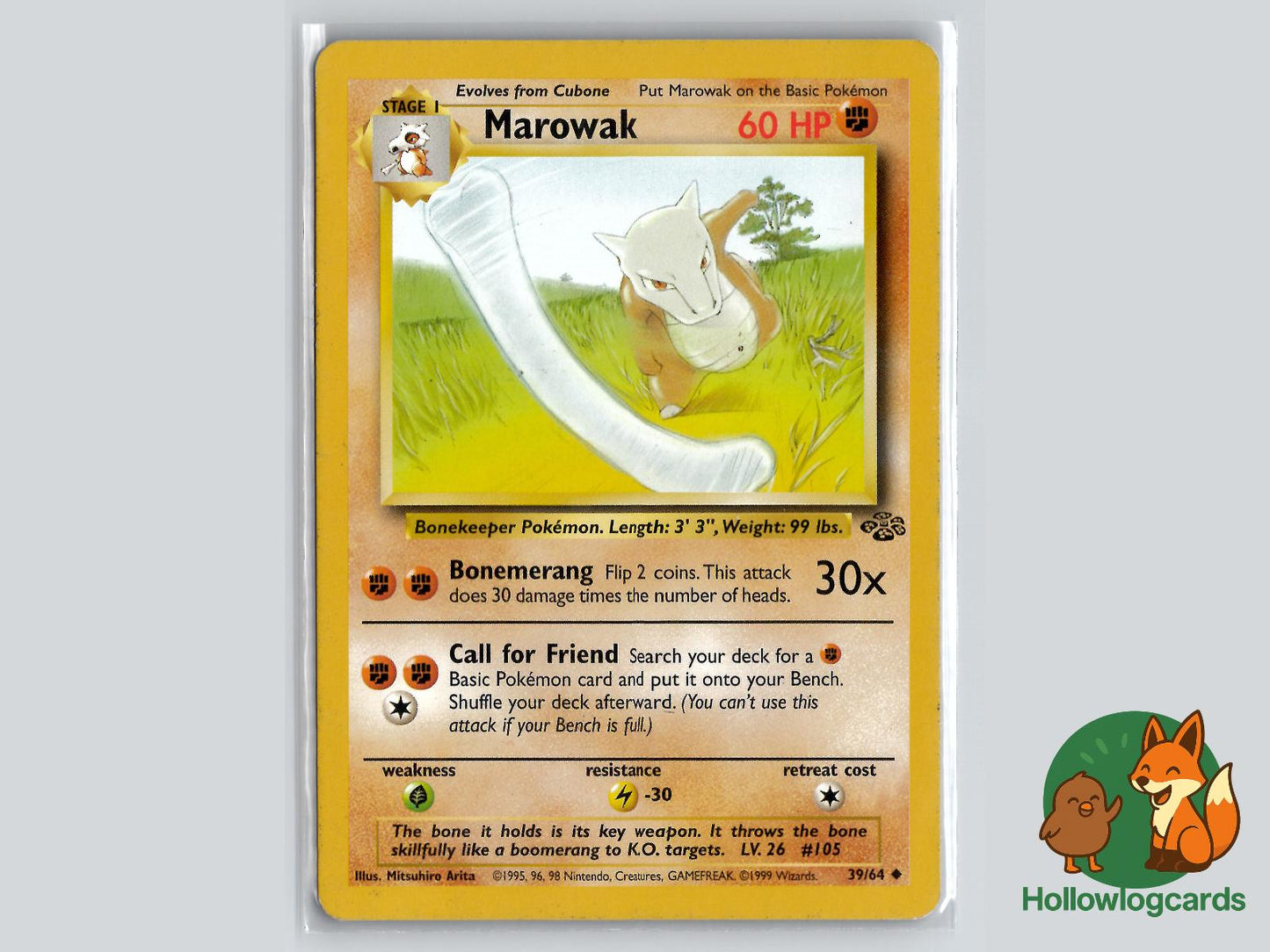 Marowak (39/64) - Jungle Pokémon Card