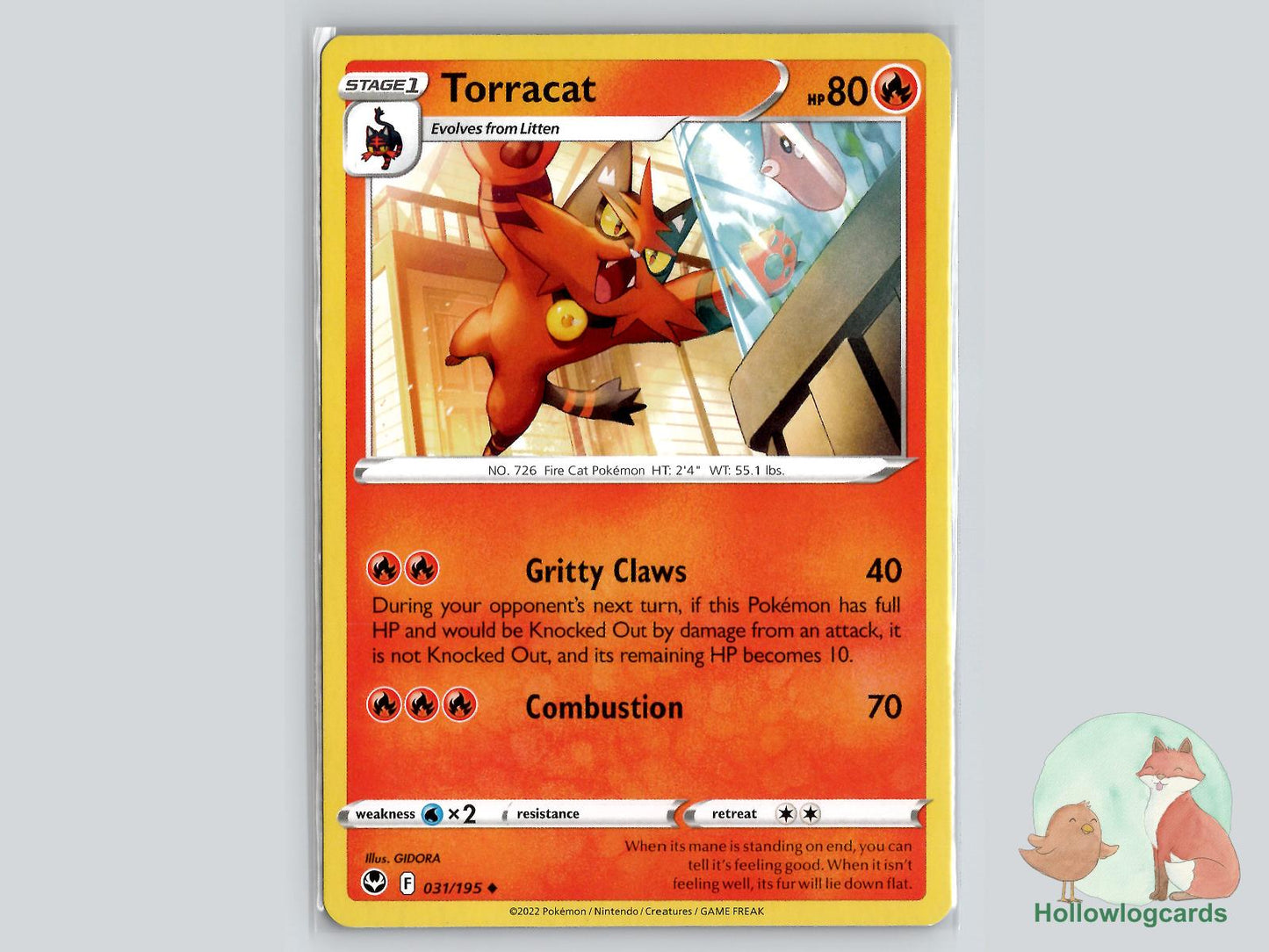 Torracat (031/195) - Silver Tempest Pokémon Card