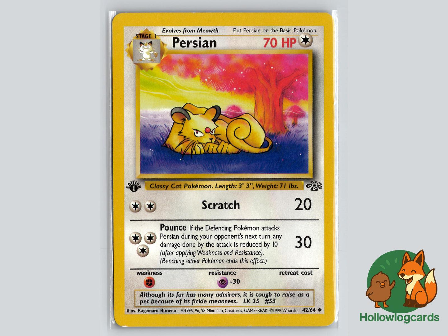Persian (42/64) - Jungle Pokémon Card
