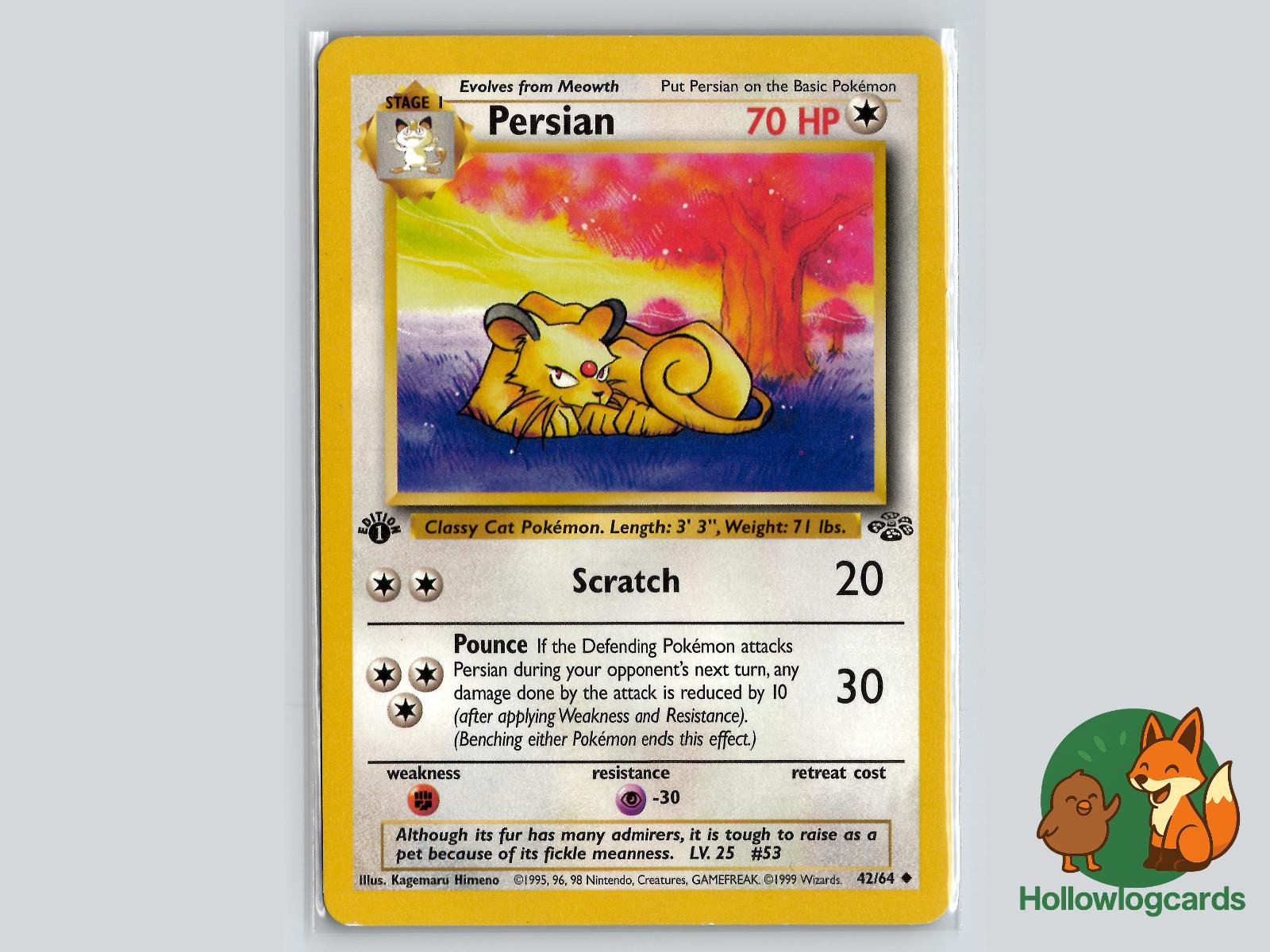 Persian (42/64) - Jungle Pokémon Card