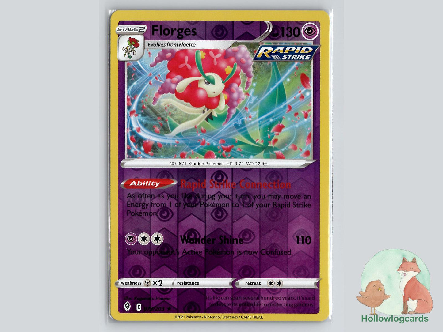Florges (073/203) - Evolving Skies Pokémon Card