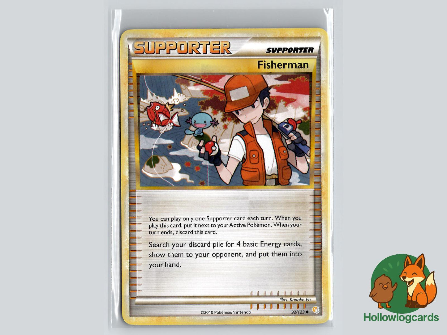 Fisherman (92/123) - HeartGold & SoulSilver Pokémon Card