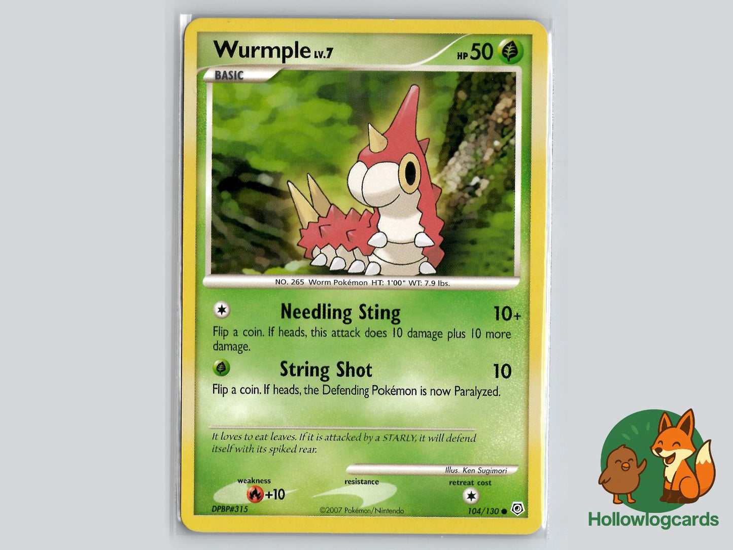 Wurmple (104/130) - Diamond & Pearl Pokémon Card