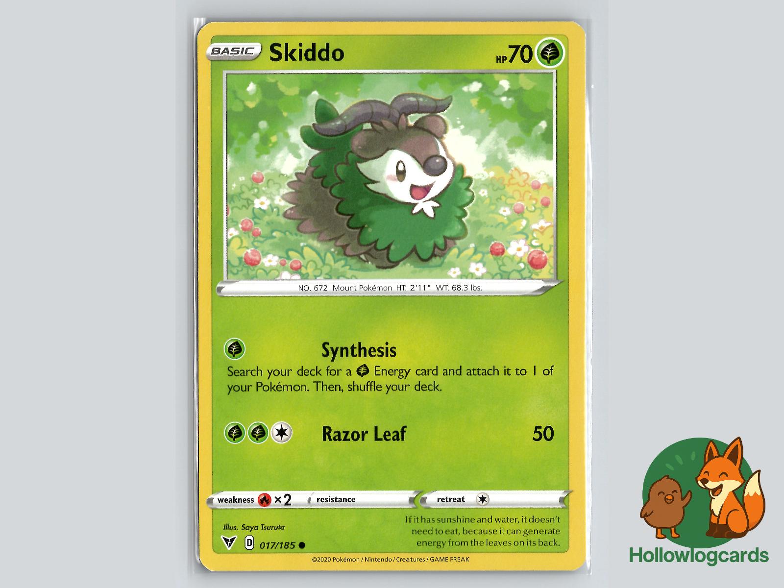Skiddo (017/185) - Vivid Voltage Pokémon Card