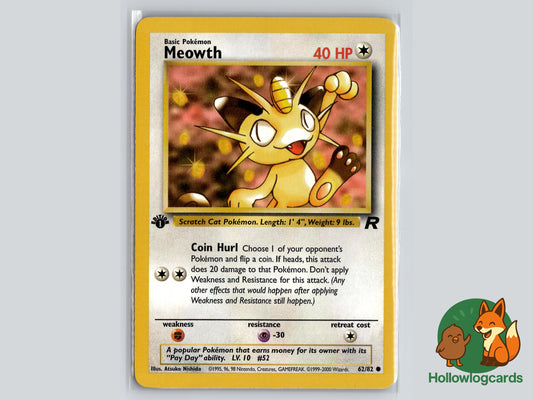 Image of Meowth Team Rocket (RO) #62