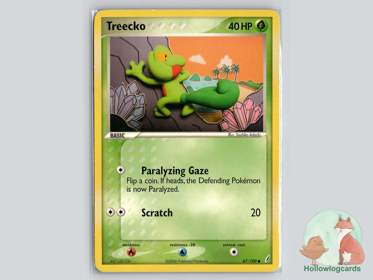 Treecko (67/100) - Crystal Guardians Pokémon Card