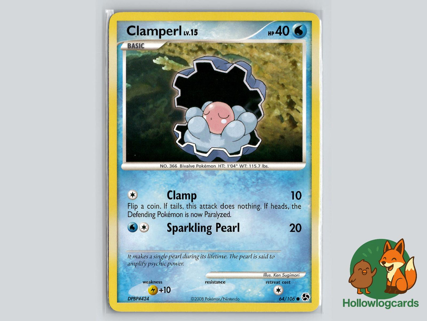 Clamperl (64/106) - Great Encounters Pokémon Card