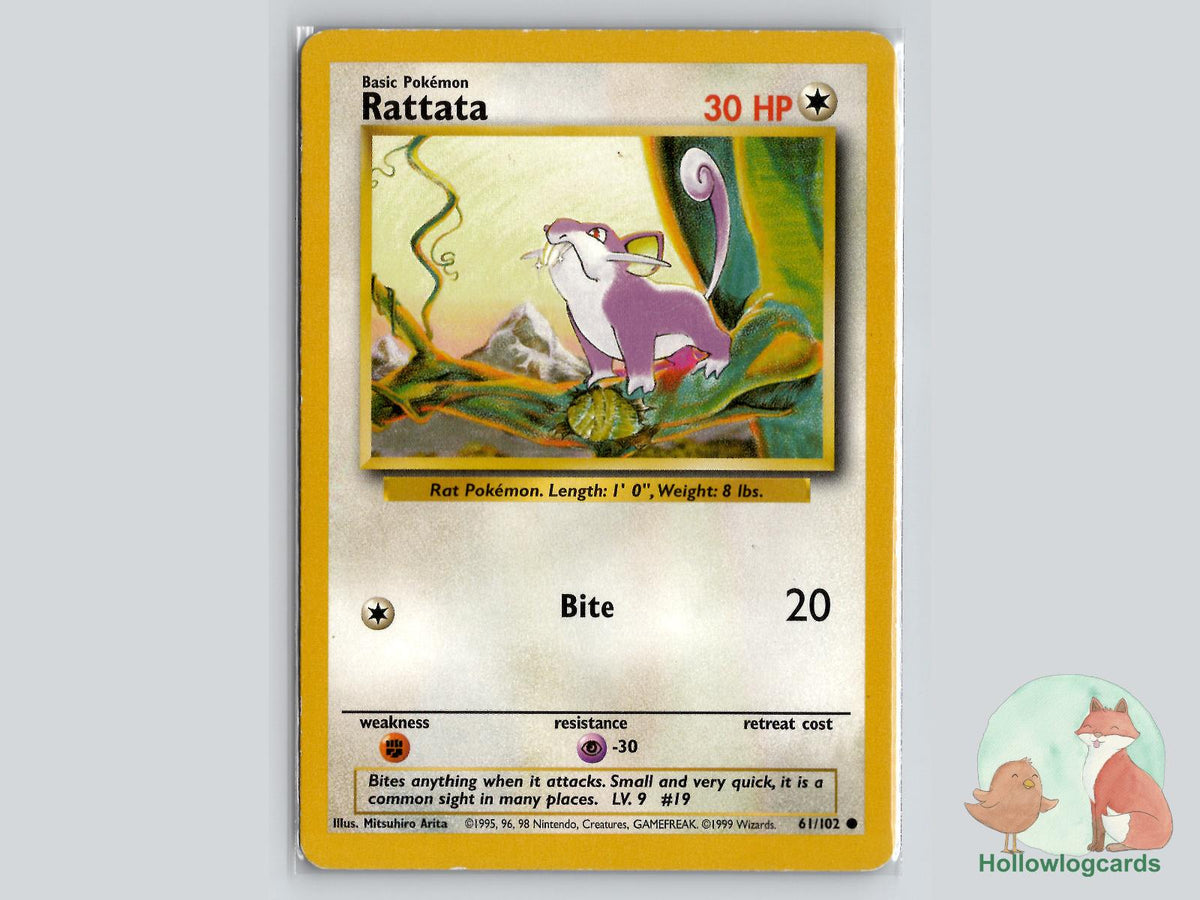 Rattata (61/102) - Base Pokémon Card
