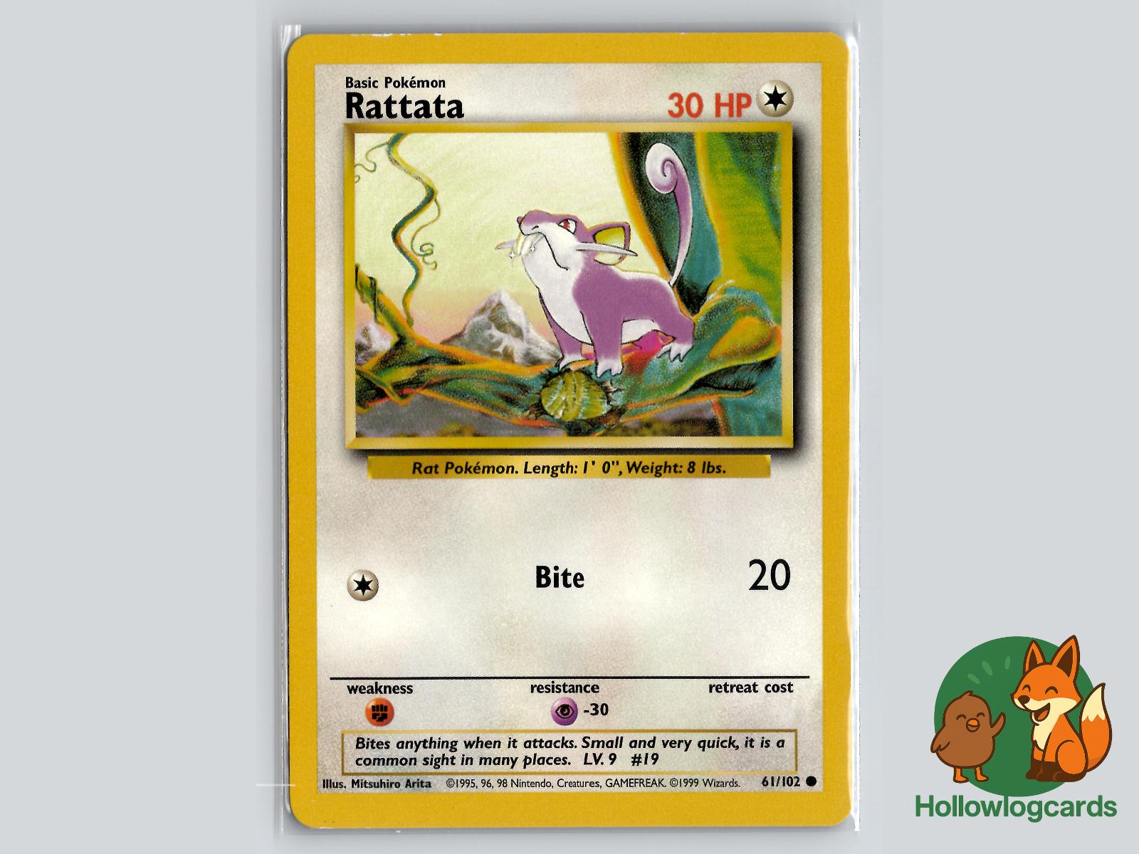 Rattata (61/102) - Base Pokémon Card