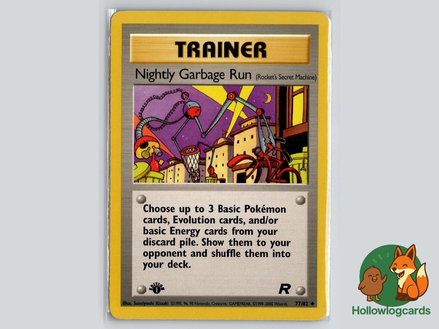 1st Edition Nightly Garbage Run (77/82) - Team Rocket Pokémon Card