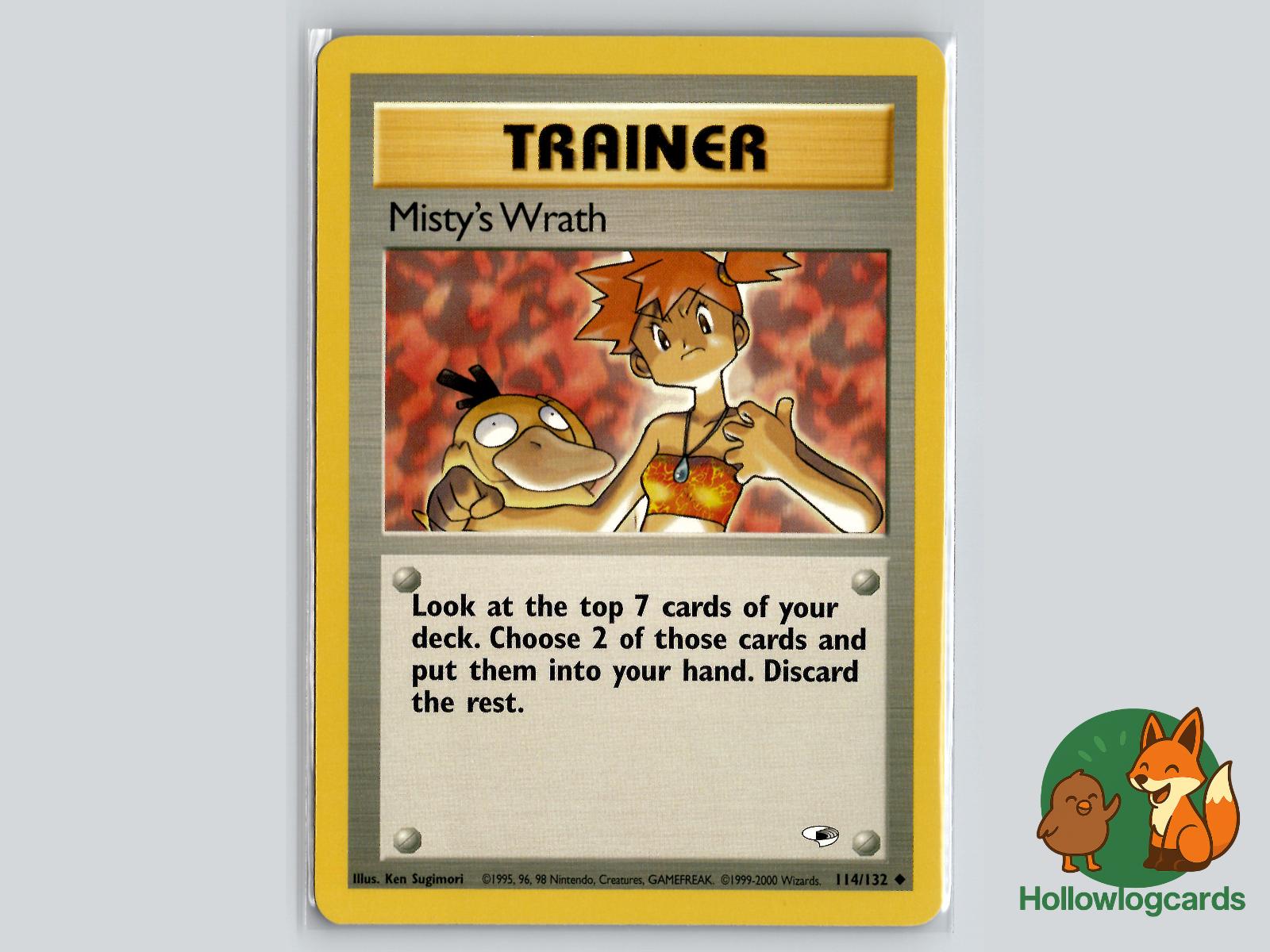 Misty's Wrath (114/132) - Gym Heroes Pokémon Card