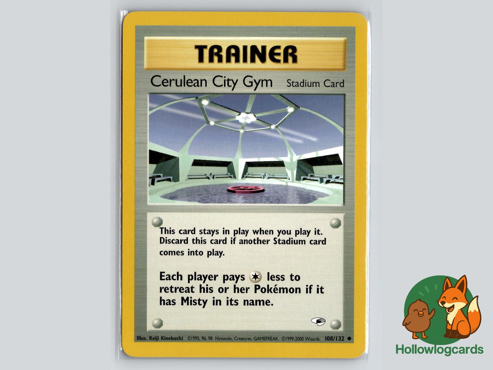 Cerulean City Gym (108/132) - Gym Heroes Pokémon Card