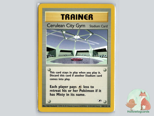 Cerulean City Gym (108/132) - Gym Heroes Pokémon Card