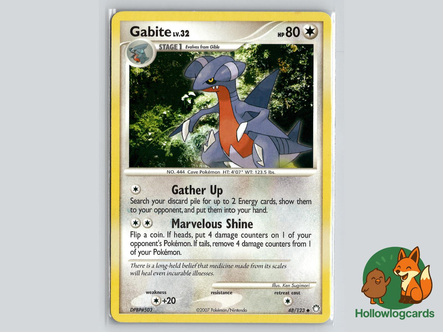 Gabite (48/123) - Mysterious Treasures Pokémon Card