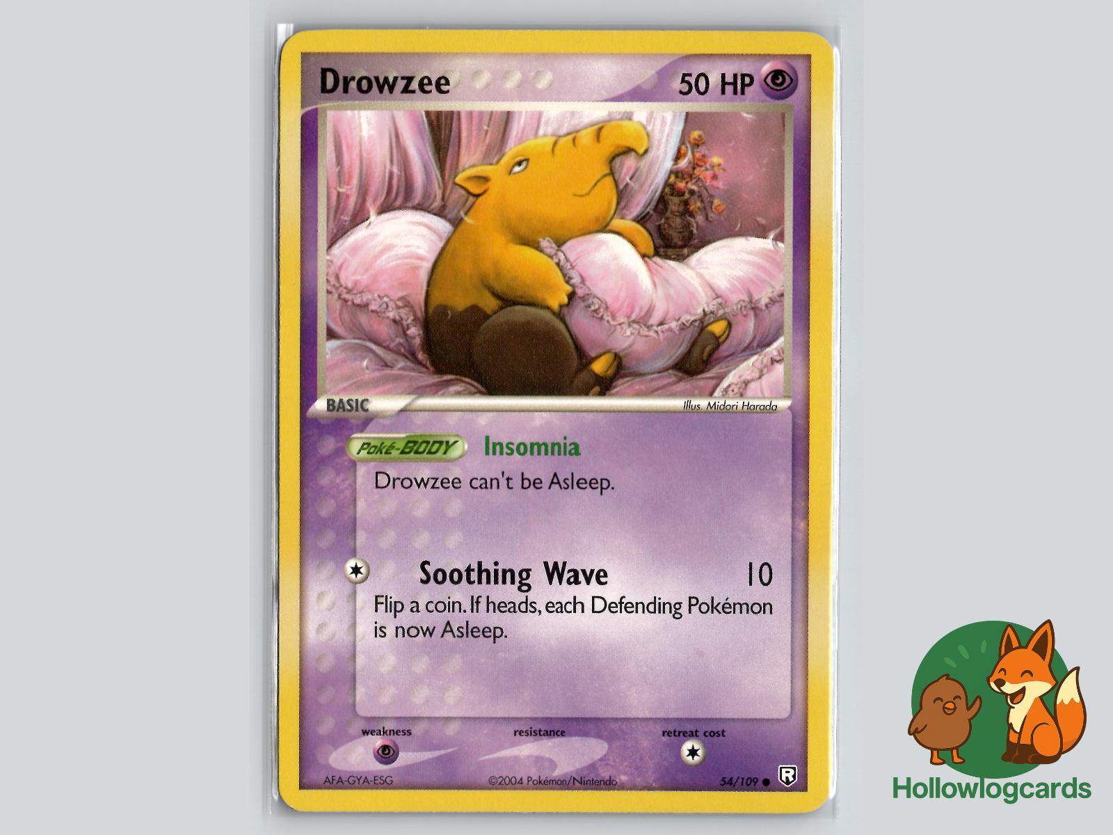 Drowzee (54/109) - Team Rocket Returns Pokémon Card