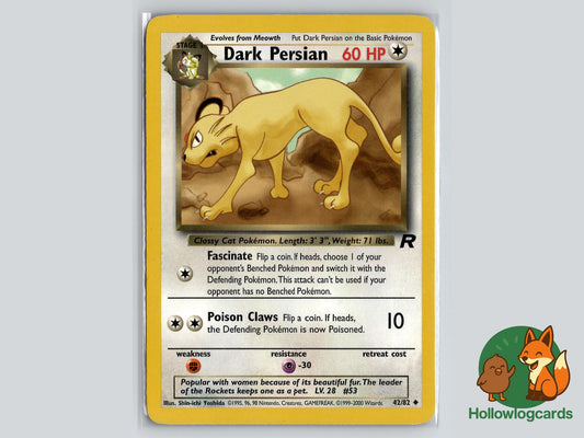 Dark Persian (42/82) - Team Rocket Pokémon Card