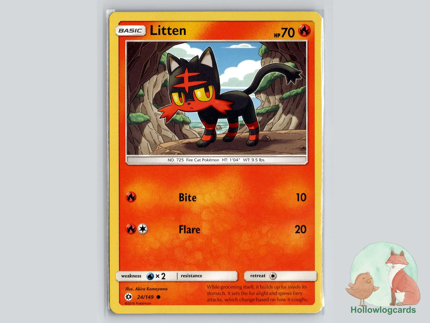 Litten (24/149) - Base Pokémon Card
