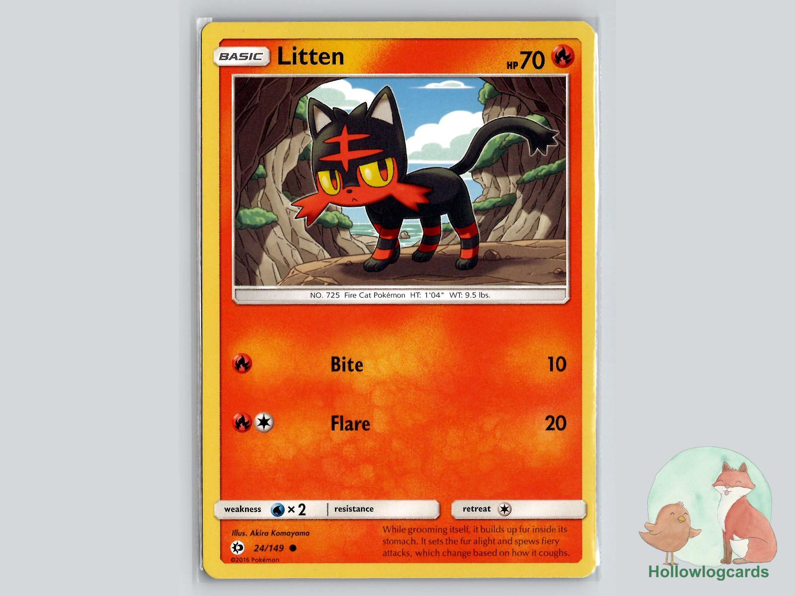 Litten (24/149) - Base Pokémon Card