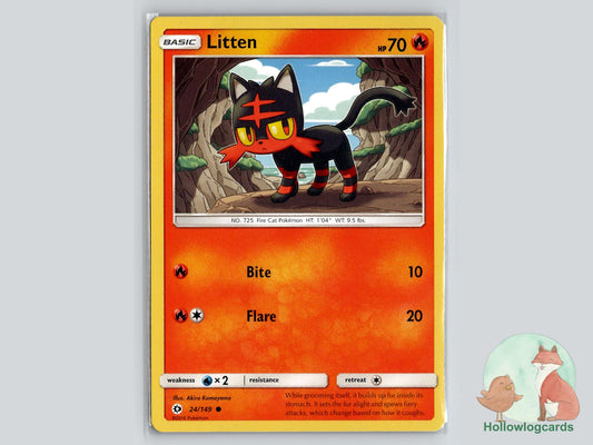 Litten (24/149) - Base Pokémon Card