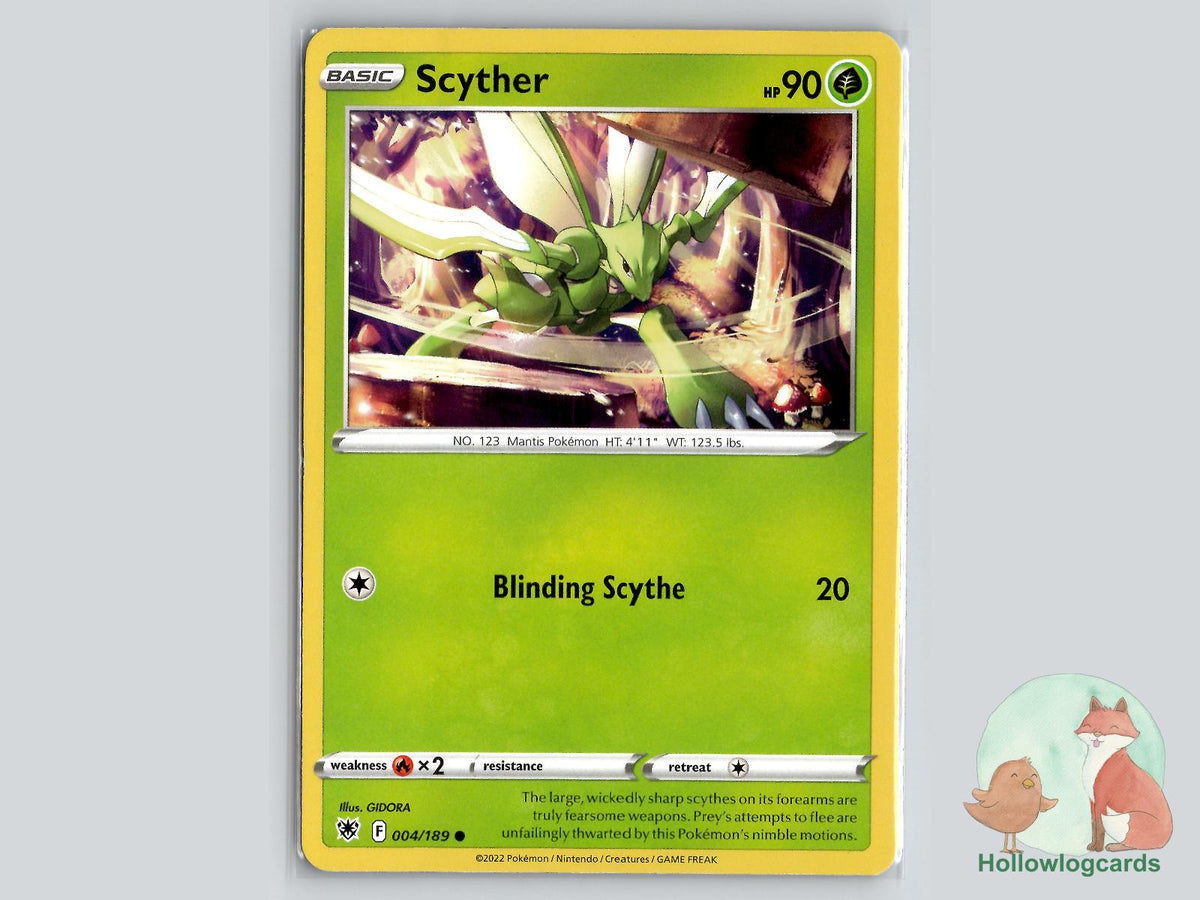 Scyther (004/189) - Astral Radiance Pokémon Card