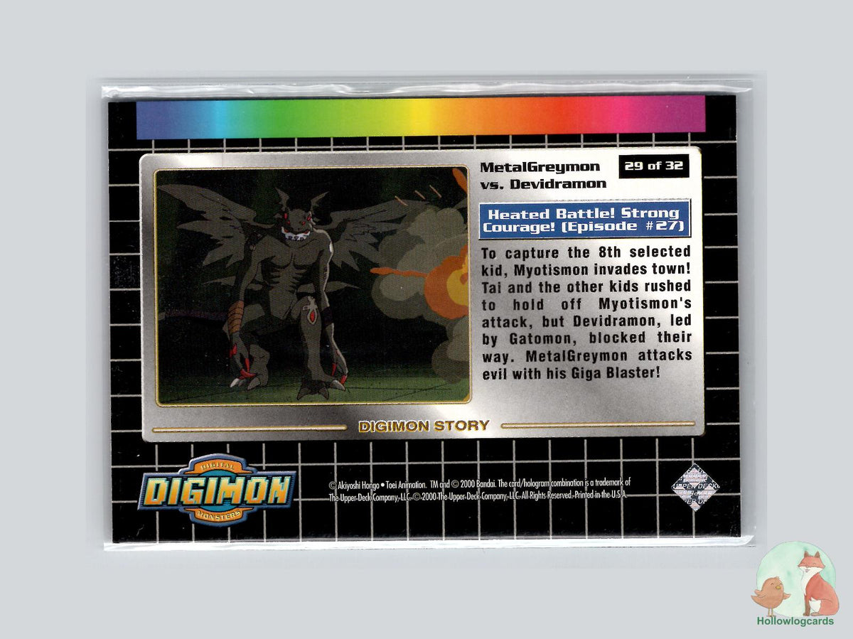 MetalGreymon vs. Devidramons (29/32) - 2000 Upper Deck Digimon Series 2