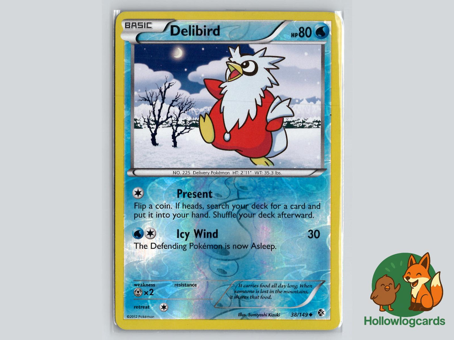 Delibird (38/149) - Boundaries Crossed Pokémon Card