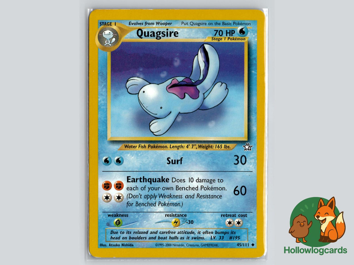 Quagsire (45/111) - Neo Genesis Pokémon Card