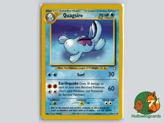 Quagsire (45/111) - Neo Genesis Pokémon Card
