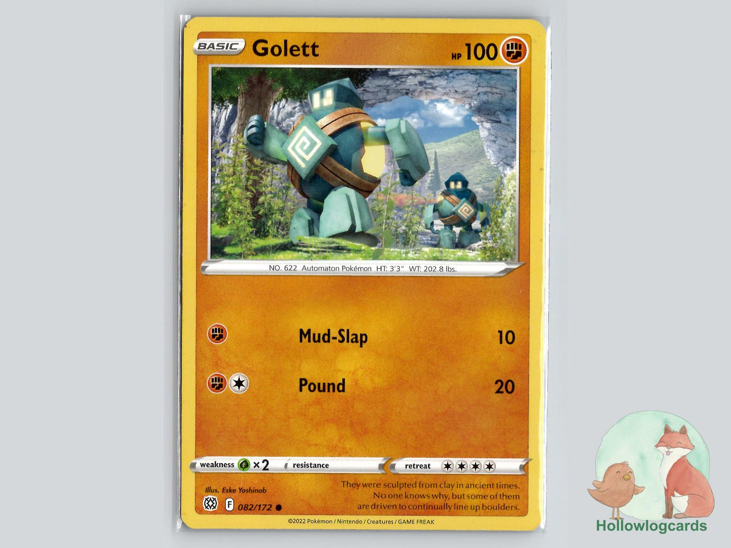 Golett (082/172) - Brilliant Stars Pokémon Card