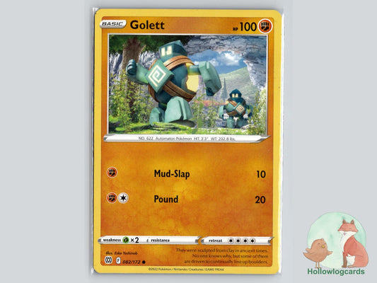Golett (082/172) - Brilliant Stars Pokémon Card
