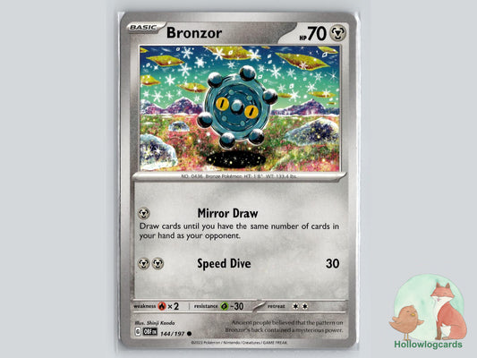 Bronzor (144/197) - Obsidian Flames Pokémon Card
