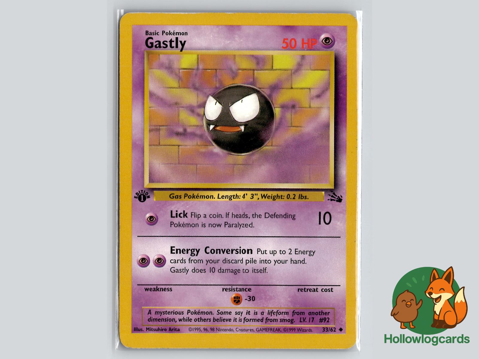 Gastly (33/62) - Fossil Pokémon Card
