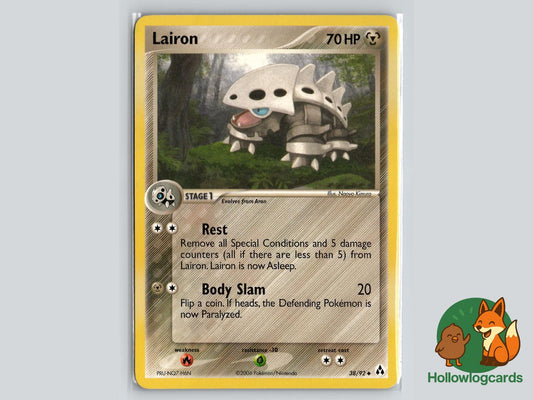 Lairon (38/92) - Legend Maker Pokémon Card
